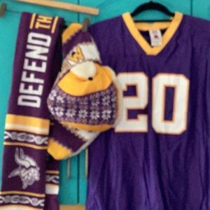🏈 VIKINGS Reebok Moe Williams Jersey Sz 18/20 NFL Deadstock, NWT